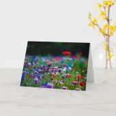 Carte de voeux photo Fleur sauvage colorée (Fleur jaune)