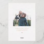 Carte de vœux photo FOIL Collage Propre Solide (Verso)