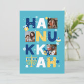 Carte de voeux photo HANOUKKA (Debout devant)