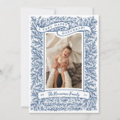 Carte de vœux photo Hanukkah Branches Abondantes B (Devant)