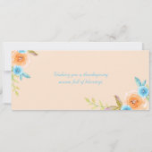 Carte de voeux photo Hello Fall Watercolor (Dos)