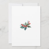 Carte de voeux photo Holly et Berries (Dos)