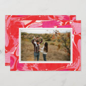 Carte de vœux photo horizontale aux billes joyeuse (Devant / Derrière)