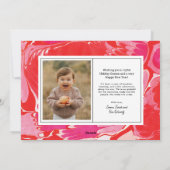 Carte de vœux photo horizontale aux billes joyeuse (Dos)