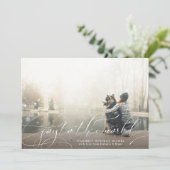 Carte de vœux photo Joy To The World (Debout devant)