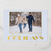 Carte de voeux photo Joyeuses Fêtes (Recto)