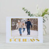 Carte de voeux photo Joyeuses Fêtes (Debout devant)