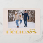 Carte de voeux photo Joyeuses Fêtes (Recto)