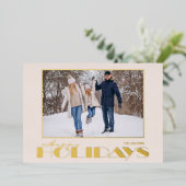 Carte de voeux photo Joyeuses Fêtes (Debout devant)