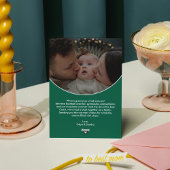 Carte de vœux photo Joyeuses Fêtes écriture modern