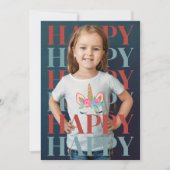 Carte de vœux photo Joyeuses Fêtes Moderne (Devant)