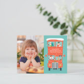 CARTE DE VOEUX PHOTO | Les fêtes de Noël à double (Debout devant)