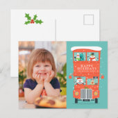 CARTE DE VOEUX PHOTO | Les vacances du Père Noël à (Devant / Derrière)