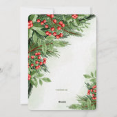 Carte de vœux photo lumineuse de Noël (Dos)