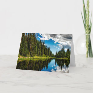 Carte de voeux photo magnifique Lake Landscape