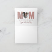 Carte de voeux Photo Maman (Intérieur)