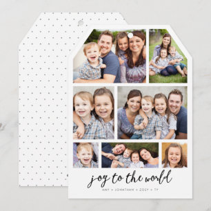 Carte de vœux photo Modern Memories 7 avec étiquet