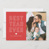 Carte de vœux photo moderne Meilleure année | Fête (Devant)