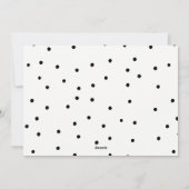 CARTE DE VOEUX PHOTO | Noël Peace Minimal Dots (Dos)