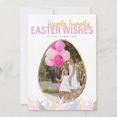 Carte de vœux photo Pâques Hippity Hoppity (Devant)