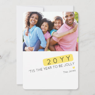 Carte de vœux photo personnalisable avec couleur a