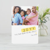 Carte de vœux photo personnalisable avec couleur p (Debout devant)