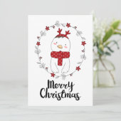 CARTE DE VOEUX PHOTO | Poule de Noël Renne (Debout devant)