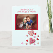 Carte de voeux photo pour enfants Valentine Traits (Devant)