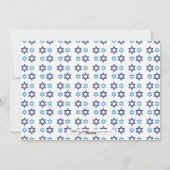 Carte de vœux photo pour Hanoukka Étoile de David (Dos)