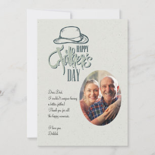 Carte de vœux photo pour la fête des pères