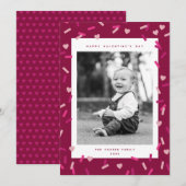 Carte de vœux photo pour la Saint-Valentin avec de (Devant / Derrière)