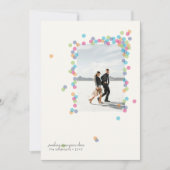 Carte de vœux photo pour le Nouvel An à confettis  (Devant)