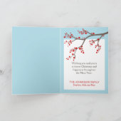 Carte de voeux photo pour les baies d'hiver (Intérieur)