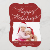 Carte de vœux photo pour les Fêtes (Devant / Derrière)