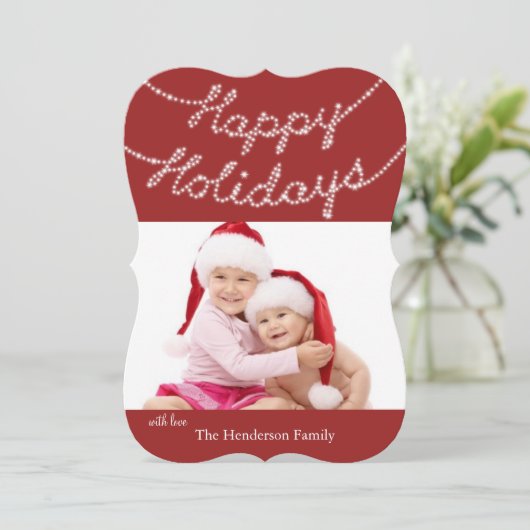 Carte de vœux photo pour les Fêtes (Debout devant)