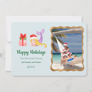 Carte de voeux photo pour les fêtes joyeuses de Me