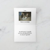 Carte de voeux photo pour Merci de Sympathie pour  (Intérieur)