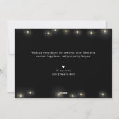 Carte de vœux photo pour une joyeuse année nouvell (Dos)