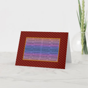 Carte de voeux photo Red Polka Dot
