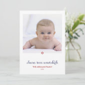 Carte de vœux photo Rosh Hashanah (Debout devant)