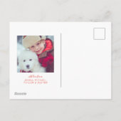 CARTE DE VOEUX PHOTO | Scène de Noël en ville (Dos)