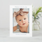 CARTE DE VOEUX PHOTO | Simple Paix Amour Joie Mode (Debout devant)