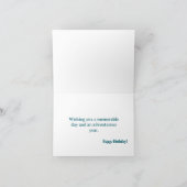 Carte de voeux photo simple Script Birthday (Intérieur)