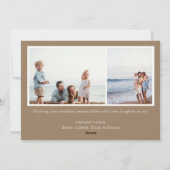 Carte de vœux photo simplicité des Fêtes (Dos)