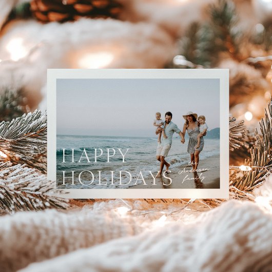 Carte de vœux photo simplicité vacances