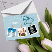 Carte de voeux photo Sky Blue Happy Fête des pères