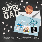 Carte de voeux photo Sky Blue Happy Fête des pères