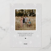 Carte de vœux photo Splendid Mix FOIL Joyeuses Fêt (Verso)