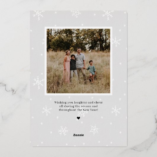 Carte de vœux photo Splendid Mix FOIL Joyeux Noël (Verso)