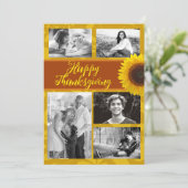 Carte de vœux photo Sunflower Thanksgiving Five (Debout devant)